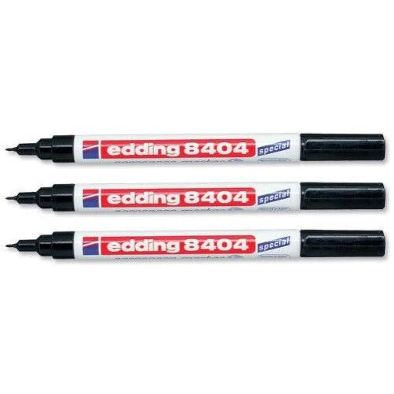 edding 3 x AEROSPACE MARKER PEN 8404 PERMANENT MARKER GARDEN MARKER Black Ink